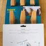 Headbourne Wooden Hook Set beech Effect Image 2