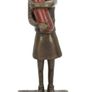 Banksy inspired "Bomb Hugger" (37 cm) - Bronze, Marble, Signed Image 2