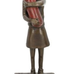Bomb Hugger (37 cm) - Bronze, Marble