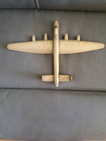 WWII  bomber solid brass