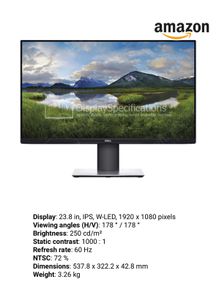 Perfect Dell 24inch P2419H computer HD monitor