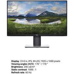 Perfect Dell 24inch P2419H computer HD monitor