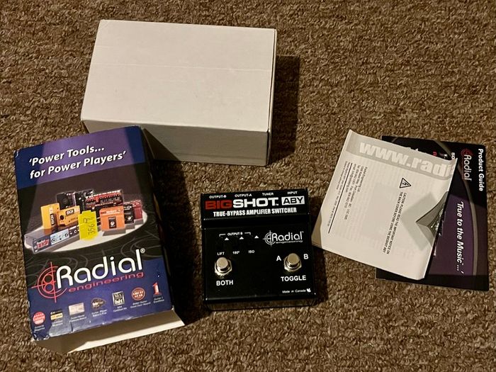 aby amp selector big shot radial guitar pedal
