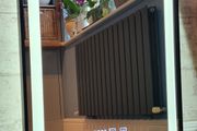 LED Bathroom Mirror Antifog Black Frame Digital Clock Temperature