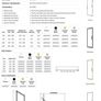 Shower Door - Sonas ASPECT Infold 900mm Black Image 2