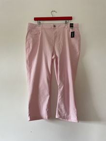 Dunnes skinny crop jeans pink size 18 - new