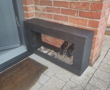 Bench with shoe storage