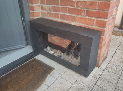 Bench with shoe storage