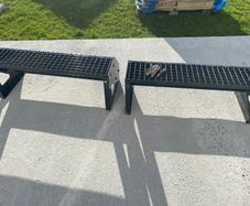 External Steel Backdoor Steps