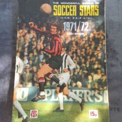 soccer stars picture stamp album 71/72