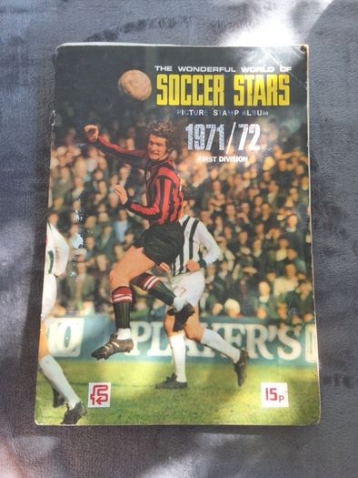 soccer stars picture stamp album 71/72