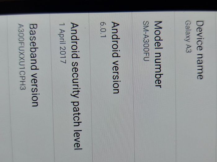 Samsung Galaxy A3, Model No SM-A300FU, 16GB in very good condition