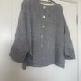 Italian Designer Linen Top with Button Back Image 2
