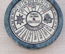 Nautical perpetual calendar (and paperweight)