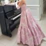 Stunning Debs dress .Pink, White Image 2