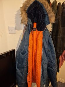 Men's Navy Kingsize Parka