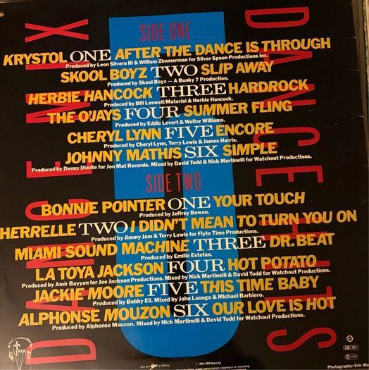 Dance Mix Dance Hits Vol.M5 1984 UK Epic DM5 Alan Coulthard DMC