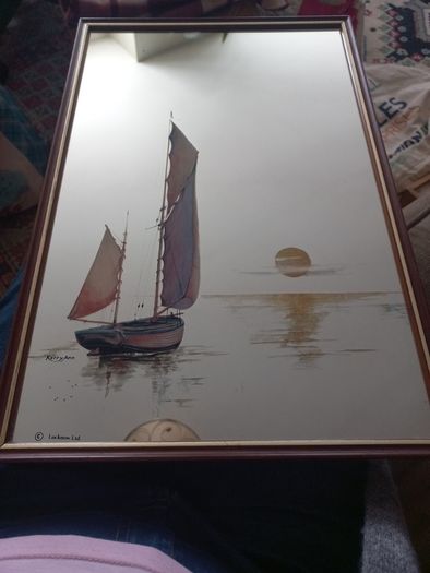 Vintage mirror Kerry Ann by Lucknow Ltd 47 x 31 cm