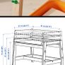Kids Adjustable Desk and Bench IKEA Flisat Image 2