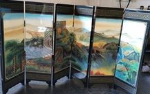 Great Wall of China Style Miniature Chinese Panel Screen 6 small screen