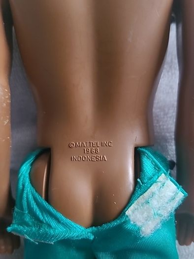 Mattel Barbie African American Steve Pearl Beach Doll 1968 Body 1991 Head OOAK