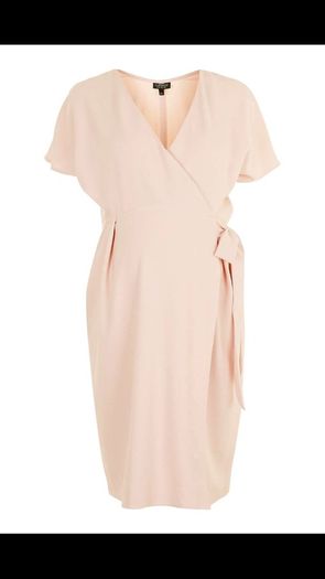 Maternity Wrap Midi Dress