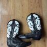 Sendra Vintage Hand-Painted Black Leather Cowboy Boots UK 6 Image 2