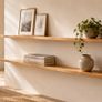 Straight Edge Oak Floating Shelf | Made to Measure | Handmade in Ireland Image 2