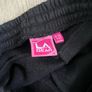 Girls black tracksuit bottoms Image 2