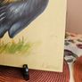 Pair of Vintage French Rooster Wood Panel Paintings - Signed Et. Latour Image 6