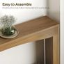 Narrow Console Table, 15 cm Thin Entryway Table, Behind Couch Table for Small Spaces, Small Farmhouse Hallway Table, for Living Room, Hallway, Foyer, Light Walnut Image 6