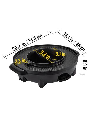 BRAND NEW 2 in 1 Electric Hot Pot BBQ Grill 2200W Multifunction Portable Home Non-Stick Split Pot Smokeless Skillet Barbecue Pan