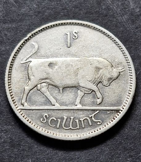 Ireland 1928 Silver Shilling 1s Coin