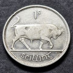 Ireland 1928 Silver Shilling 1s Coin