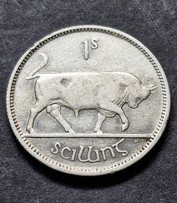 Ireland 1928 Silver Shilling 1s Coin