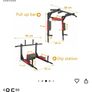 Wall mounted Pull Up and Dip Bar Image 2