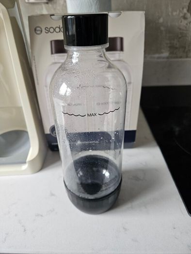 Sodastream machine with bottles