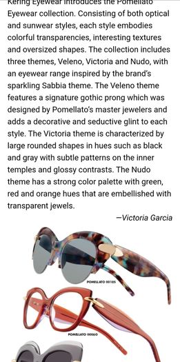 Pomellato Cat Eye Optical Frames