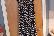 Shein Navy &amp; White  Dress.  Size . L- 14. New - No Tag.