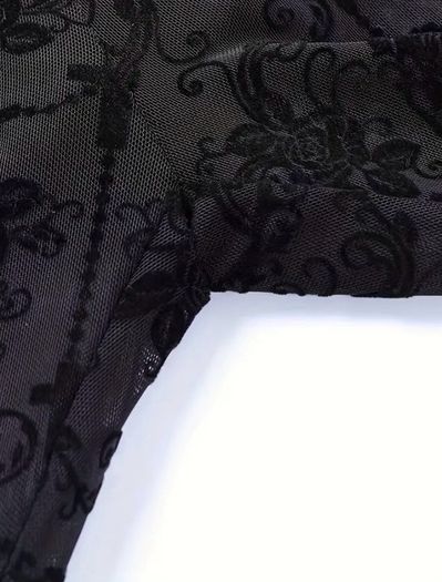 Lace flared trousers