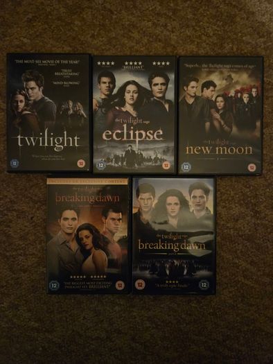 Twlight Saga Books and DVD set