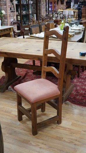 Large Rustic Mexican Pine Dining Set - Table & 8 Chairs