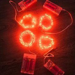 Halloween fairy lights - orange
