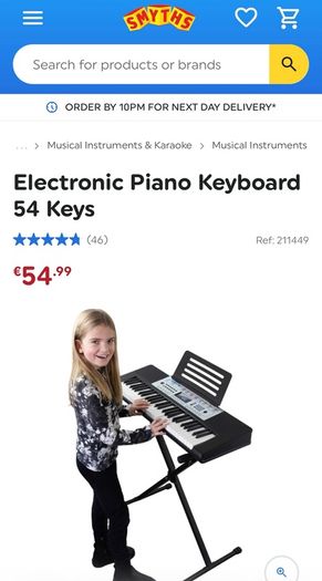 SM 54 Key Keyboard