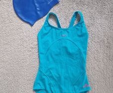 Swimsuit + Silicone Swim Cap