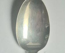 Rare Thomas Oliphant, 1806 Sterling Silver serving spoon. 22 cms, 54 grams.
