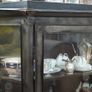 Industrial Style Metal Display Cabinet Image 2