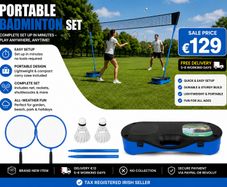 Badminton Net Set With Base