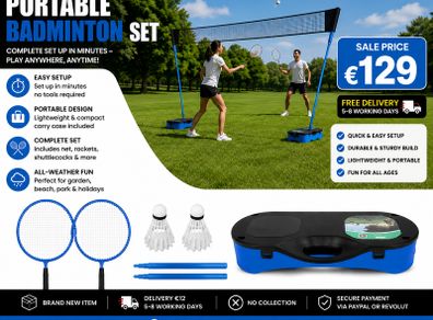 Badminton Net Set With Base