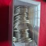 22 Chrome/Silver Curtain Pole Rings Brand New Image 3
